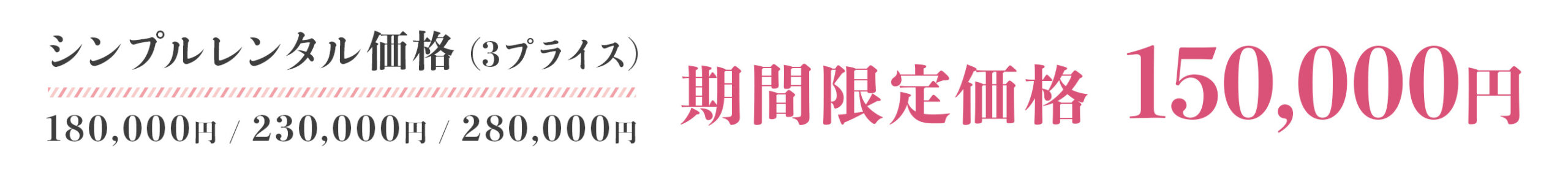 期間限定価格：150000円